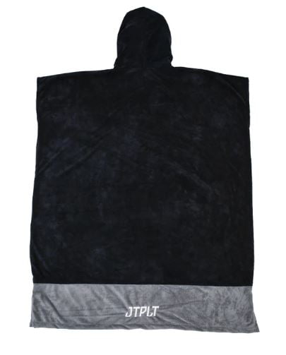 Jetpilot Mens Flight Hooded Towel Black/Charcoal