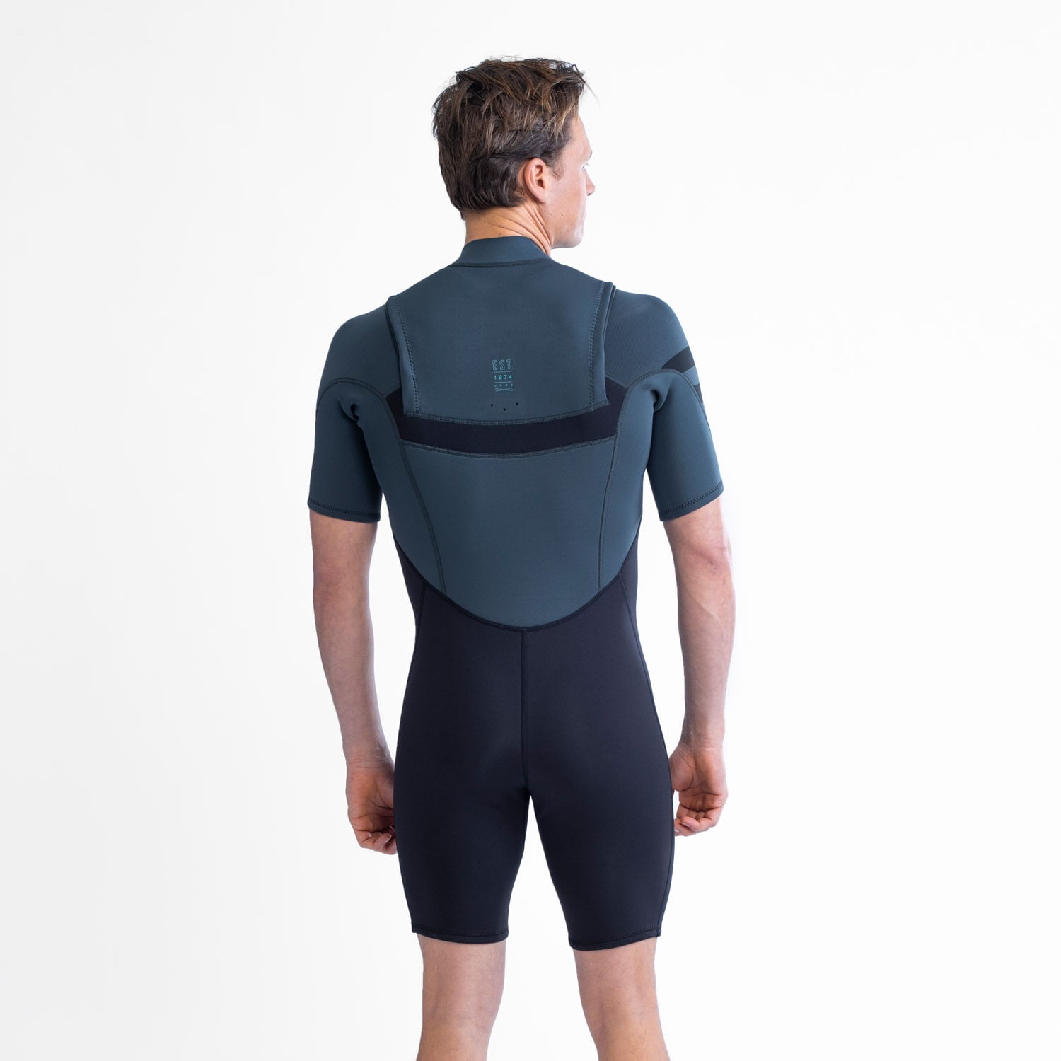 Jobe Perth Shorty 3/2mm Chestzipper Traje De Neoprene Hombres Gray Jobe Perth Shorty 3/2mm Chestzipper Traje De Neoprene Hombres Gray - Imagen 2