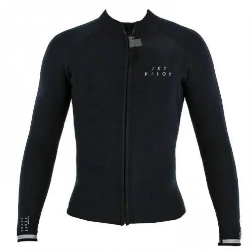 Chaqueta de neopreno Jetpilot Flight 2X2 LS FZ Black