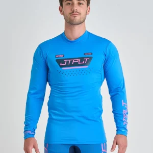 Rashie Hombre Jetpilot Vault de manga larga - Azul